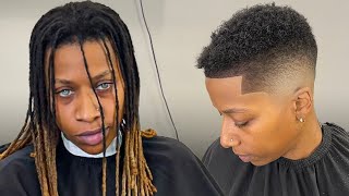 BIG DREAD CHOP  TRANSFORMATION HAIRCUT TUTORIAL [upl. by Anieral642]