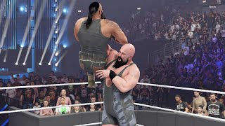 Broun Strowman Vs Big Show Extreme Rules Match WWE2K24 Smackdown [upl. by Polad672]