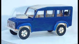 173 CNC router making a Land Rover Defender 110 toy part 1 [upl. by Leopoldine]