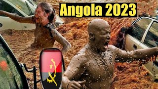 Just 26 minutes ago Awful Flood hits Angola and Namibia  Flooding News 2023 [upl. by Arrahs]