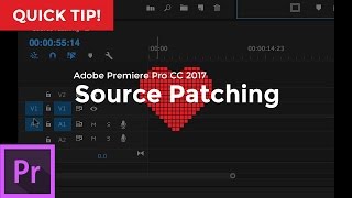 Source Patching  Adobe Premiere Pro CC 2017 [upl. by Cohby2]