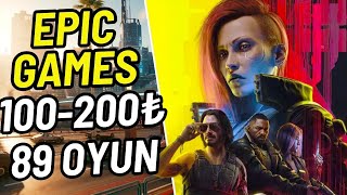 EPIC GAMES YILBAŞI İNDİRİMİ 100200₺ Arası 89 Oyun Önerisi [upl. by Notpmah601]