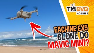 VOO TESTE EACHINE EX5 CLONE DO DJI MAVIC MINI DRONE BOM E BARATO PARA INICIANTES COMPRAR NA BANGGOOD [upl. by Gilda]