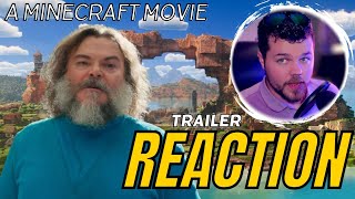 A Minecraft Movie Trailer looks  Reaction [upl. by Tatiania507]