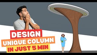 Create a Stunning Modern Column in SketchUp FAST [upl. by Housen]