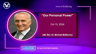 quotOur Personal Powerquot Rev Dr Michael McMorrow [upl. by Thaddaus]