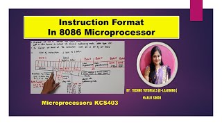 U3 L10  Instruction Format of 8086 Microprocessor  Instruction Templates for 8086 Microprocessor [upl. by Solegna]