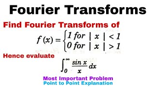 2 Fourier Transforms  Complete Concept and Problem1  Most Important Problem [upl. by Llerod]