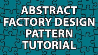 Abstract Factory Design Pattern [upl. by Socin111]