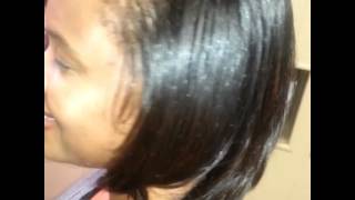 Silk amino acid treatment on Natural hair [upl. by Eluk]