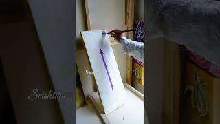 KhatteThuluth🤍 calligraphy painting artist acrylic acrylicpainting canvaspainting studio [upl. by Sherurd]