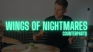 Counterparts  Wings Of Nightmares  Drum Cover [upl. by Aniaz]