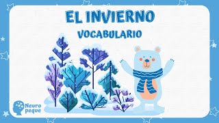 Vocabulario de INVIERNO para niños ☃️❄️ Actividades Divertidas para niños [upl. by Dewain]