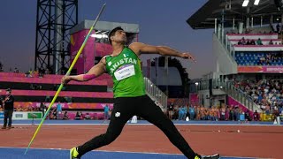 Arshad Nadeem Gold Medal Javelin throw 9018m record at commonwealth games 2022 [upl. by Ehtyaf]