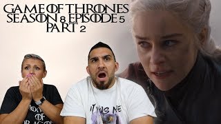 Game of Thrones Season 8 Episode 5 The Bells Part 2 REACTION [upl. by Nolahs492]