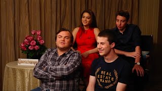 Jack Black and Dylan Minnette Goosebumps Interview 2015  Neelou Goodarzi [upl. by Resay]