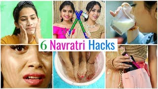 6 NAVRATRI Life Hacks You Must Try  SkinCare Fashion Fun Anaysa [upl. by Mayap453]