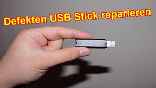 Kaputten USB Stick reparieren amp Daten retten [upl. by Doran]