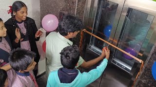 Vidya High school lift handover vidyahighschool hyderabad [upl. by Akimal177]