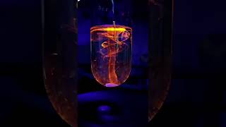 fluorescenceexperiment chemicaleffects chemistryexperiments science schoolexperiments btslove [upl. by Woolley]