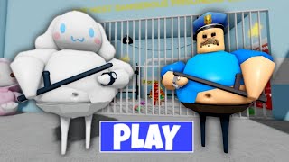 CINNAMOROLLS BARRYS PRISON RUN OBBY ROBLOX  Jumpscare amp Gameplay [upl. by Lemahs]