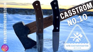 Testing the CASSTRÖM NO 10 Swedish Forest Knife Scandi Grind OR Flat Grind [upl. by Base]