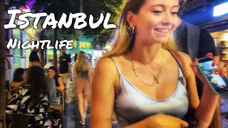 Istanbul Nightlife  Saturday Night Walking In Beşiktaş Akaretler  31JUL2021  4K [upl. by Nahaj]