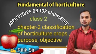 fundamental of horticulture classification of horticulture crops  Bsc horticultural  3 [upl. by Tessy359]