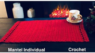 😱Súper Fácil y Bonito Mantel Rectangular Tejido En Crochet Para Principiantes [upl. by Ikcir]