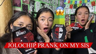 JOLOCHIP PRANK ON MY SISTER 😱jolochipsprank prankvideo spitivalley viralvideos [upl. by Layla858]