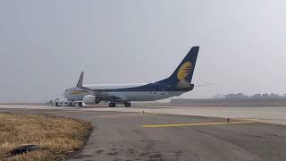 Jet airways Taxibotting on runway 28 [upl. by Neall]