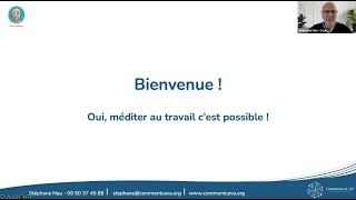 Méditation Live Petit BamBou  Oui méditer au travail cest possible avec Stéphane Nau [upl. by Todd440]