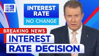 Interest rates on hold as RBA Governor Philip Lowe leaves legacy  9 News Australia [upl. by Eelyac496]