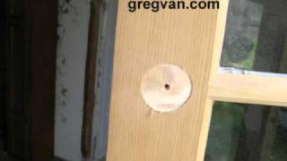 Drilling Hole For Door Knob In French Door  Contractor Pro Secrets [upl. by Suivart]