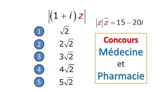 CONCOURS MEDECINE ET PHARMACIE QUESTION N 30 [upl. by Mcdonald]