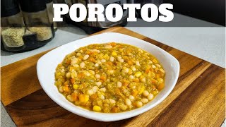 POROTOS 🫘 en OLLA NORMAL 🍲 sin olla a presión  Receta Vegetariana  FRIJOLES  William Priets [upl. by Ahsenyt597]