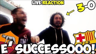 È SUCCESSO È TUTTO VEROOO RomaBarcellona 30 LIVE REACTION [upl. by Ijnek884]