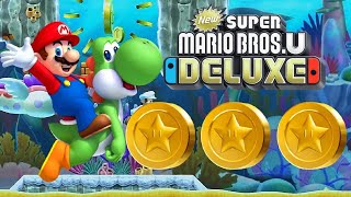 Sparkling Waters1 Waterspout Beach  33 Star Coins  NEW Super Mario Bros U Deluxe [upl. by Cram]