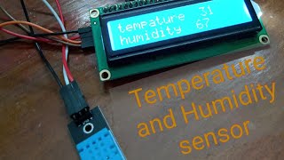 DHT11 Temperature and humidity sensor using arduino with LCD disply tutorial [upl. by Ronal]