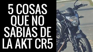 5 COSAS QUE NO SABIAS DE LA AKT CR5 [upl. by Hekking887]