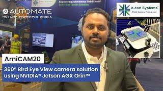 360° Bird Eye View Solution Demo for AMRs  Powered by NVIDIA Jetson AGX Orin  Automate 2024 [upl. by Hewe]