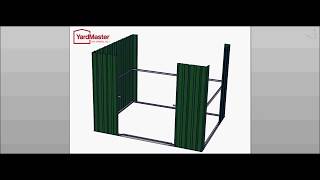 YardMaster Emerald Deluxe 8x9 GEYZ Metal Shed  Video Assembly [upl. by Bail623]