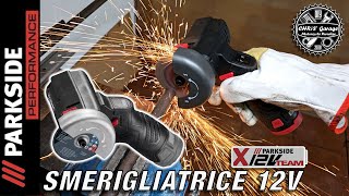 PARKSIDE PERFORMANCE Mini Smerigliatrice Angolare 12v Brushless [upl. by Lindblad]