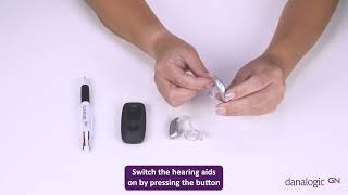 How to pair your Remote Control to your danalogic Extend rechargeable hearing aids [upl. by Gmur495]