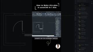 Plan in AutoCAD in 1 min by Rishabh Taneja autocad software 2dplan shorts [upl. by Avictor230]