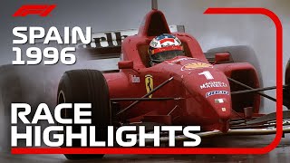 1996 Spanish Grand Prix Race Highlights [upl. by Ynafit]