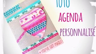 diy rentrée agenda  cahier personnalisé [upl. by Annahtur]