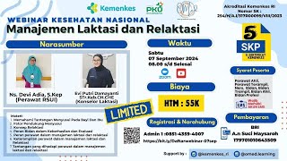 Webinar Manajemen Laktasi dan Relaktasi [upl. by Hamilah672]