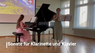 D Schnyder Sonate für Klarinette und Klavier Clarinet Sonata 1 MVTDUO DANK [upl. by Kele]