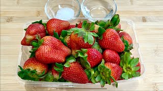 Como desinfectar sus fresas sin gastar dinero USANDO ESTOS INGREDIENTES Verán que sucias están [upl. by Brian]